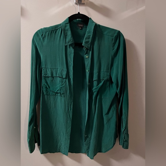 Babaton Silk Button Down Blouse XS - Picture 1 of 1